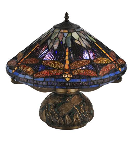 16" High Tiffany Dragonfly Table Lamp