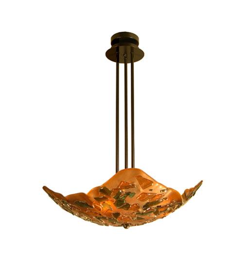 26"W Metro Fusion Urban Camo Inverted Pendant