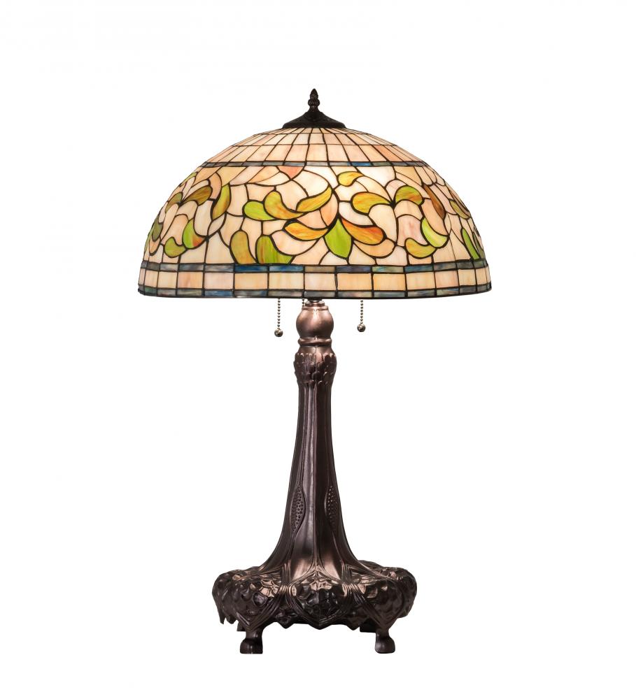 31" High Tiffany Turning Leaf Table Lamp