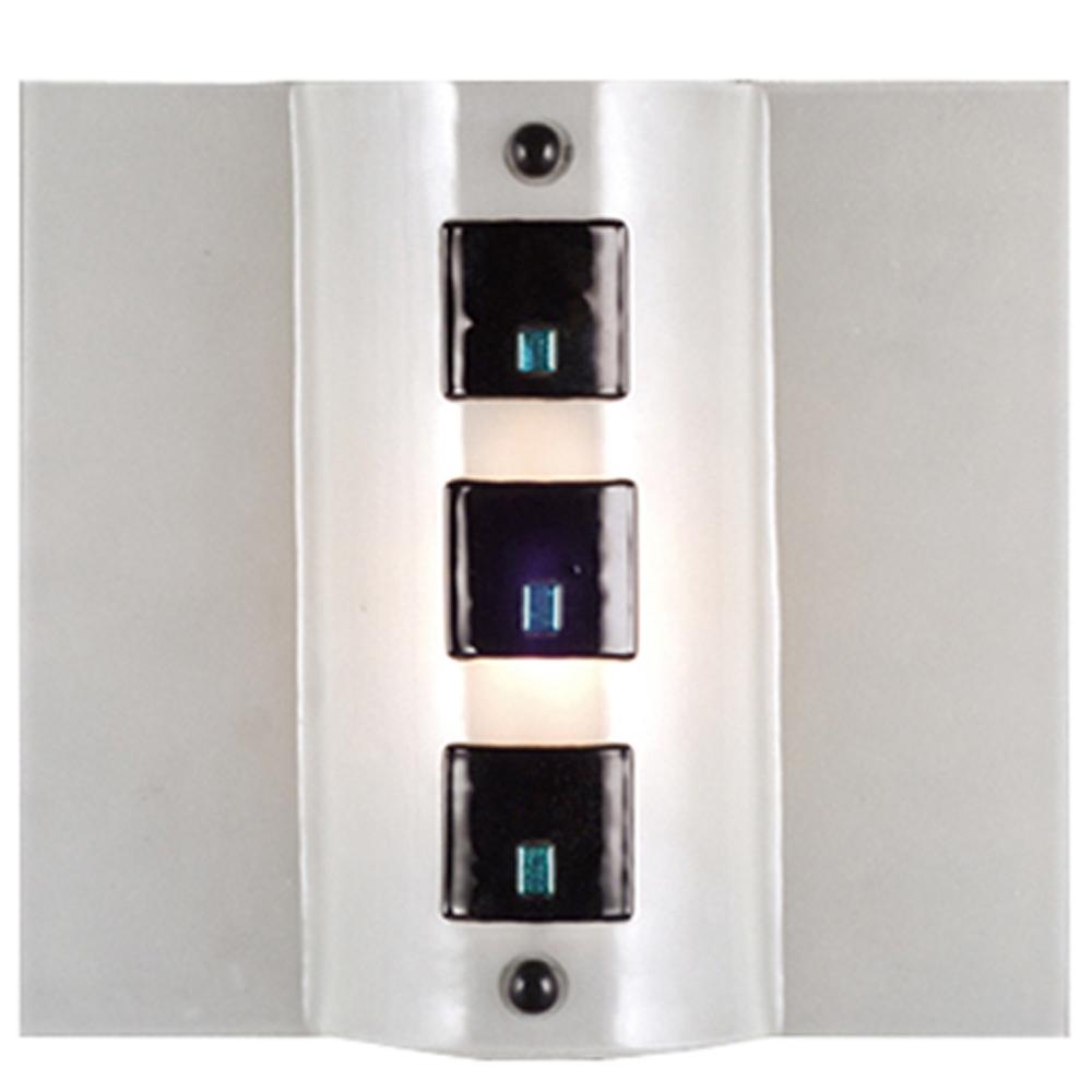 12"W Metro Fusion Black Tie Affair Wall Sconce