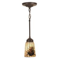 Meyda Blue 104974 - 4.5" Wide Pine Barons Mini Pendant