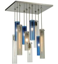 Meyda Blue 135045 - 17"Sq Cilindro 10 LT Cascading Pendant