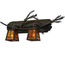 Meyda Blue 136511 - 25"W Pine Branch Valley View 2 LT Vanity Light