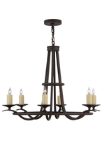 Meyda Blue 141829 - 36" Wide Octavia 6 Light Chandelier