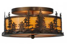 Meyda Blue 144243 - 16" Wide Tall Pines Flushmount