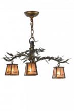 Meyda Blue 147319 - 24"W Pine Branch Valley View 3 LT Chandelier