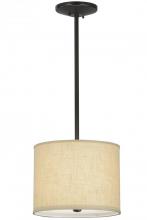 Meyda Blue 151434 - 14"W Cilindro Beige Textrene Pendant