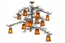 Meyda Blue 153180 - 52"W Pine Branch Valley View 12 LT Chandelier