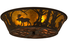 Meyda Blue 162067 - 22"W Moose at Dawn Flushmount