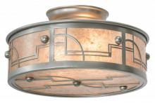 Meyda Blue 178159 - 12"W Revival Deco Flushmount