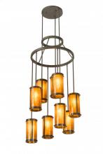 Meyda Blue 190704 - 30" Wide Cartier 9 Light Chandelier