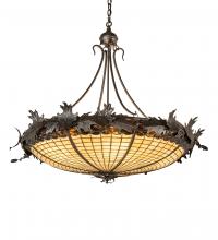 Meyda Blue 218054 - 40" Wide Greenbriar Oak Inverted Pendant