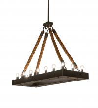 Meyda Blue 247606 - 60" Long Quadrato Alva 16 Light Rope Pendant