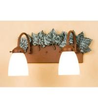 Meyda Blue 29495 - 16.5"W Maple Leaf 2 LT Wall Sconce