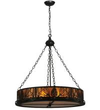 Meyda Blue 50026 - 72"W Mountain Pine Inverted Pendant