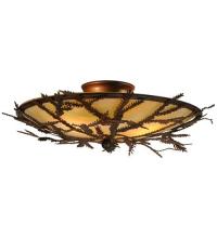 Meyda Blue 52390 - 19"W Pine Branch Flushmount