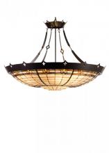 Meyda Blue 98957 - 40" Wide Fleur-de-Lite Inverted Pendant