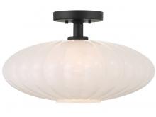 Savoy House Meridian CA M60075MBK - 1-Light Ceiling Light in Matte Black