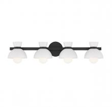 Savoy House Meridian CA M80076MBK - 4-Light Bathroom Vanity Light in Matte Black