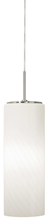 Stone Lighting PD186OPSNLA10M - Pendant Gauss Opal Satin Nickel LED A19 10W Monopoint Canopy