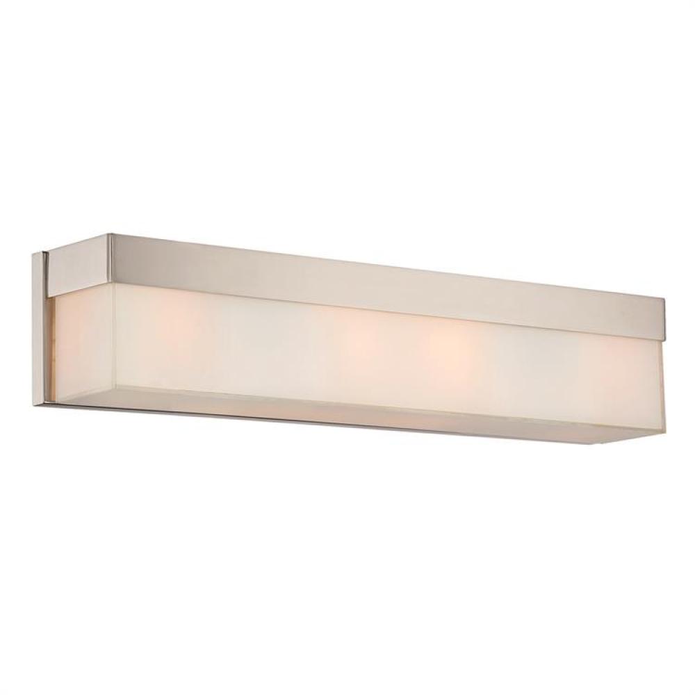 Libby Langdon for Crystorama Grayson 4 Light Polished Nickel Vanity Light