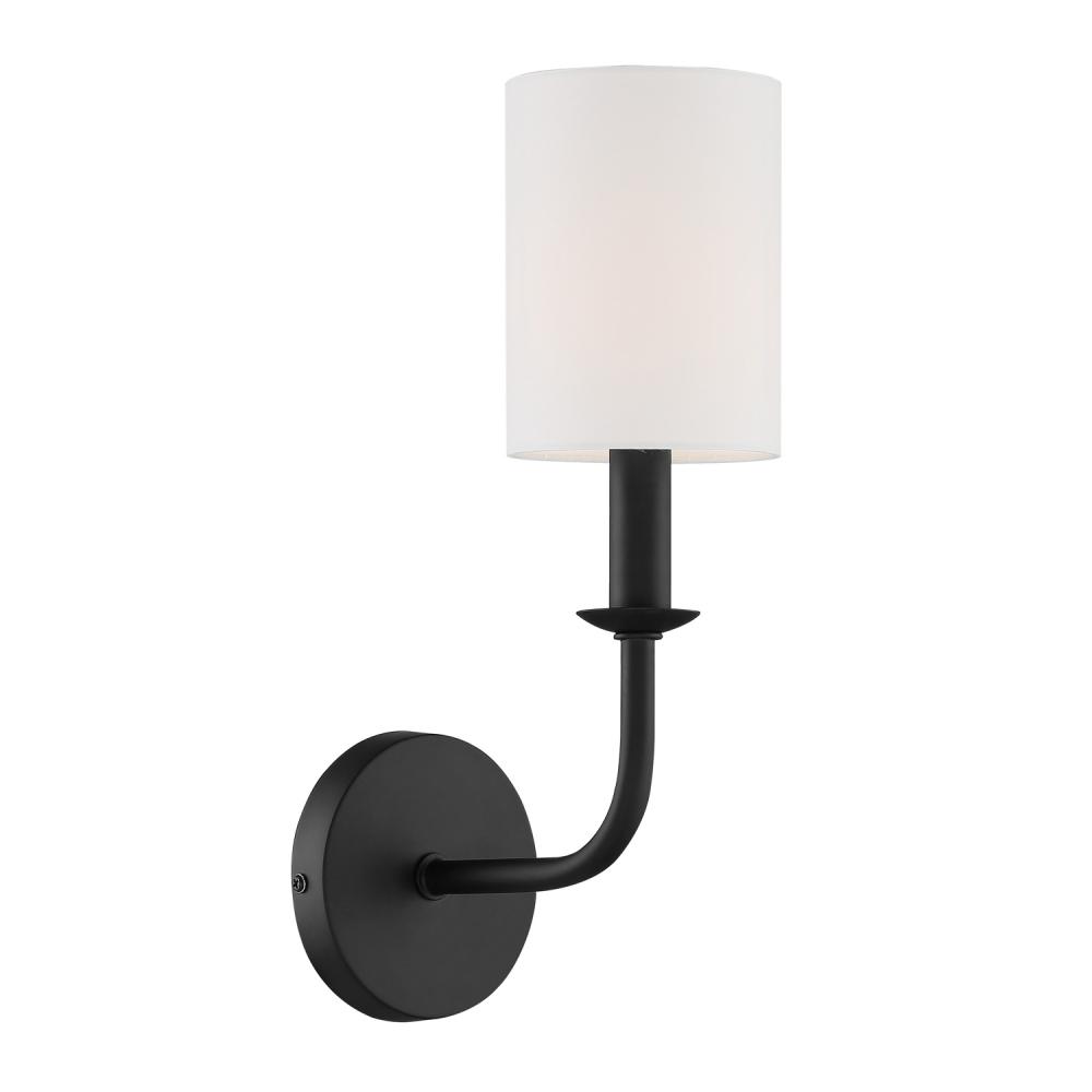 Bailey 1 Light Matte Black Sconce