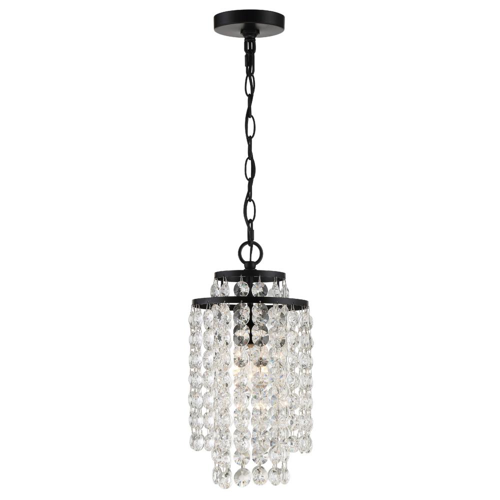 Gabrielle 1 Light Matte Black Mini Pendant