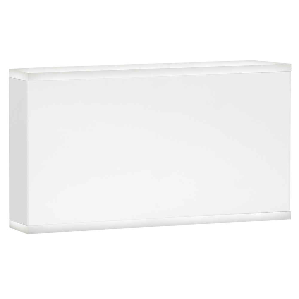 20W Wall Sconce, Matte White with Frosted Acrylic Diffuser