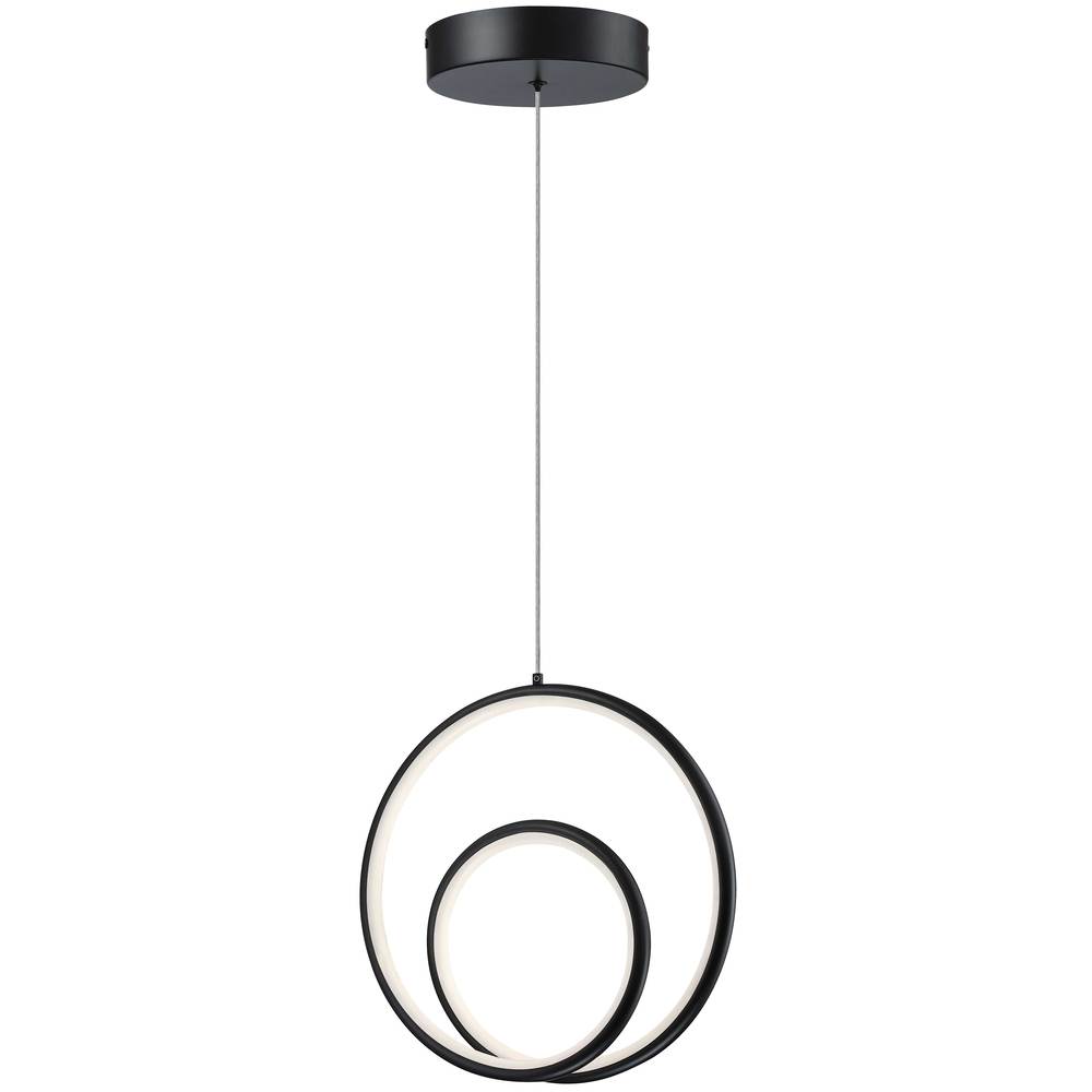 22W Pendant, Matte Black w/ White Silicone Diffuser