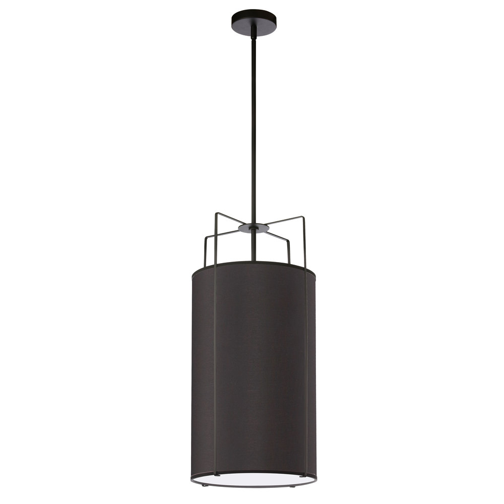 4LT Drum Pendant BK Shade w/790Diff