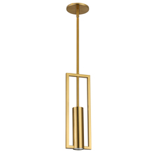 Dainolite PLN-151P-AGB - 1LT Halogen Pendant, Aged Brass