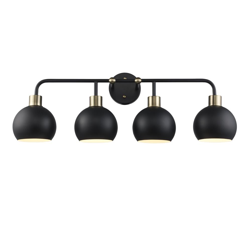 Indigo Vanity Lighting Black/Antique Gold