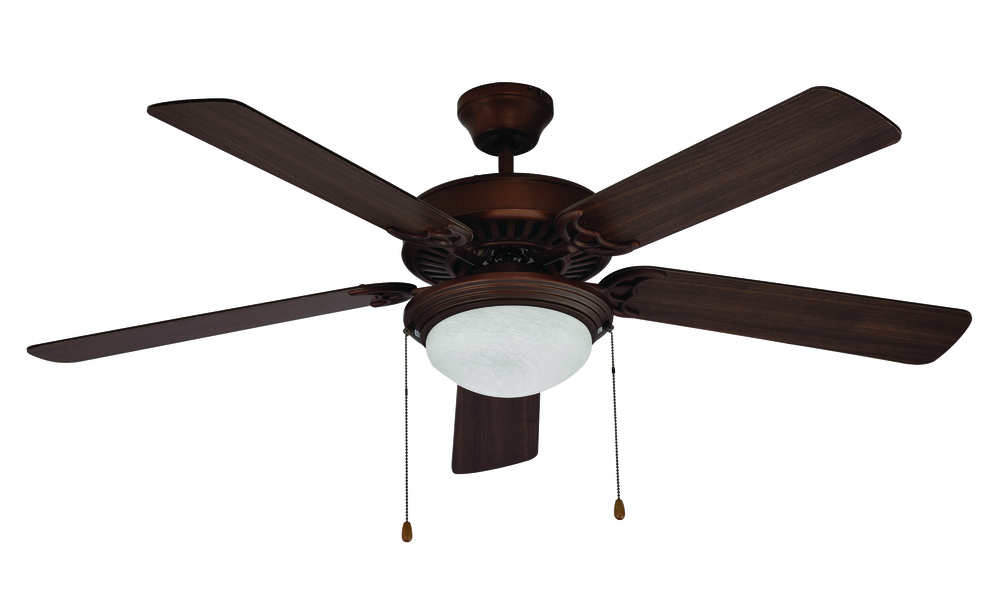 Mateo Traditional Ceiling Fan with Light Kit and Reversible Blades