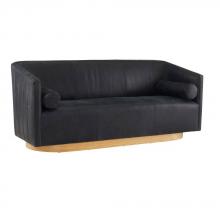 Arteriors Home FTU05 - Huxley Sofa Noir Leather White Oyster