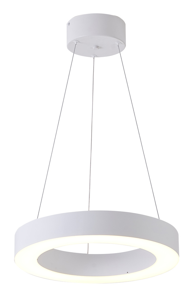 LED Chandelier Matte White