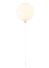 Bethel International DLS72FM13W - White Acrylic Balloon Semi Flush Mount