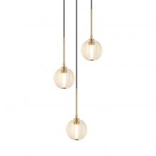 Matteo Lighting C61603AGCL - Jemyca Aged Gold Brass Pendant