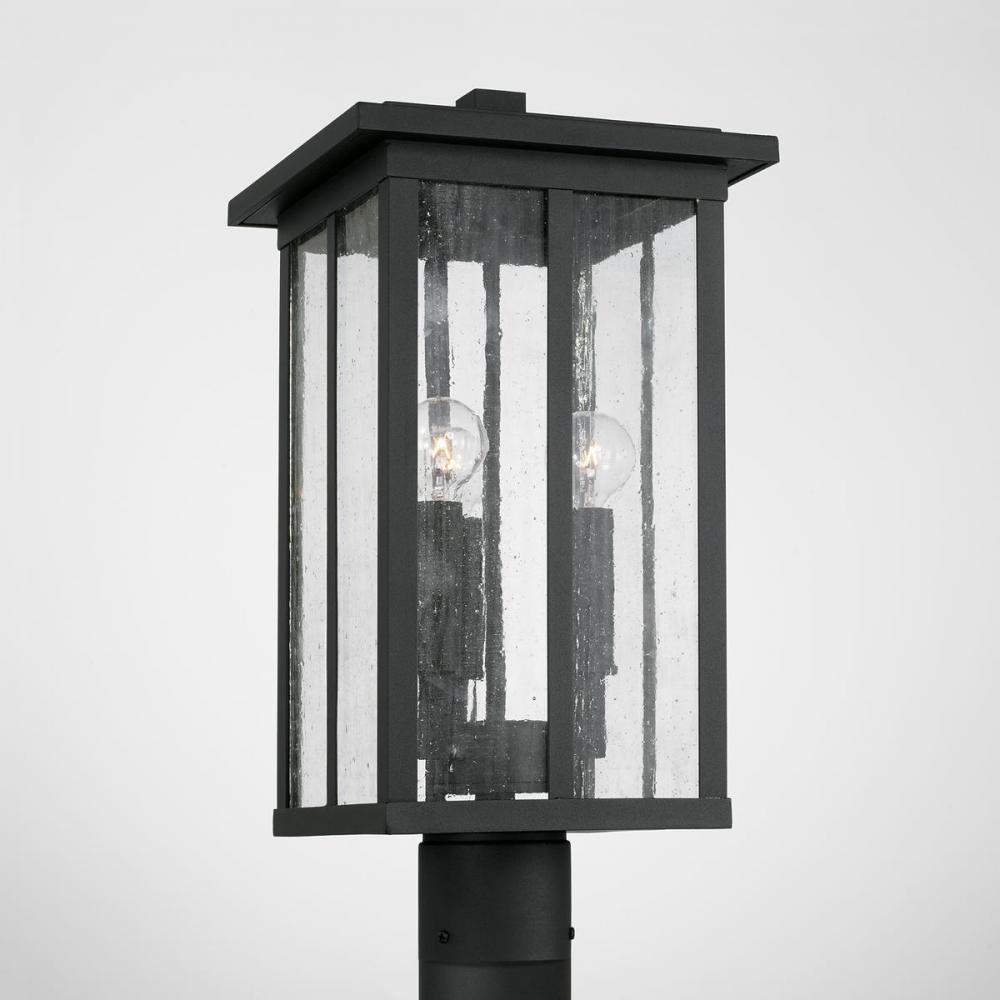 3 Light Outdoor Post Lantern 943835BK Unique Lighting