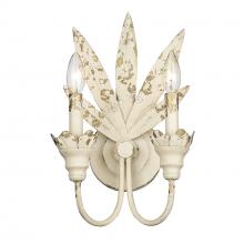 Golden Canada 0846-2W AI - Lillianne 2 Light Wall Sconce in Antique Ivory