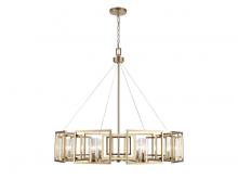 Golden Canada 6068-8 BCB - Marco 8-Light Chandelier in Brushed Champagne Bronze with Clear Glass