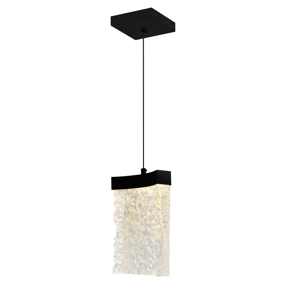 Lava Integrated LED Black Mini Pendant