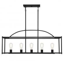 Savoy House Canada 1-190-5-89 - Palladian 5-Light Linear Chandelier in Matte Black