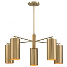 Savoy House Canada 1-6508-5-127 - Lio 5-Light Chandelier in Noble Brass by Breegan Jane