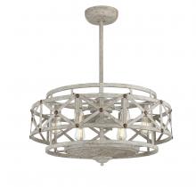 Savoy House Canada 34-FD-123-155 - Colonade 6-Light Fan D'Lier in Provence with Gold Accents