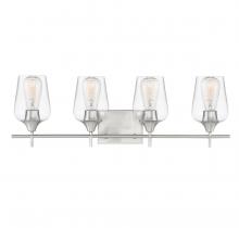 Savoy House Canada 8-4030-4-SN - Octave 4-Light Bathroom Vanity Light in Satin Nickel