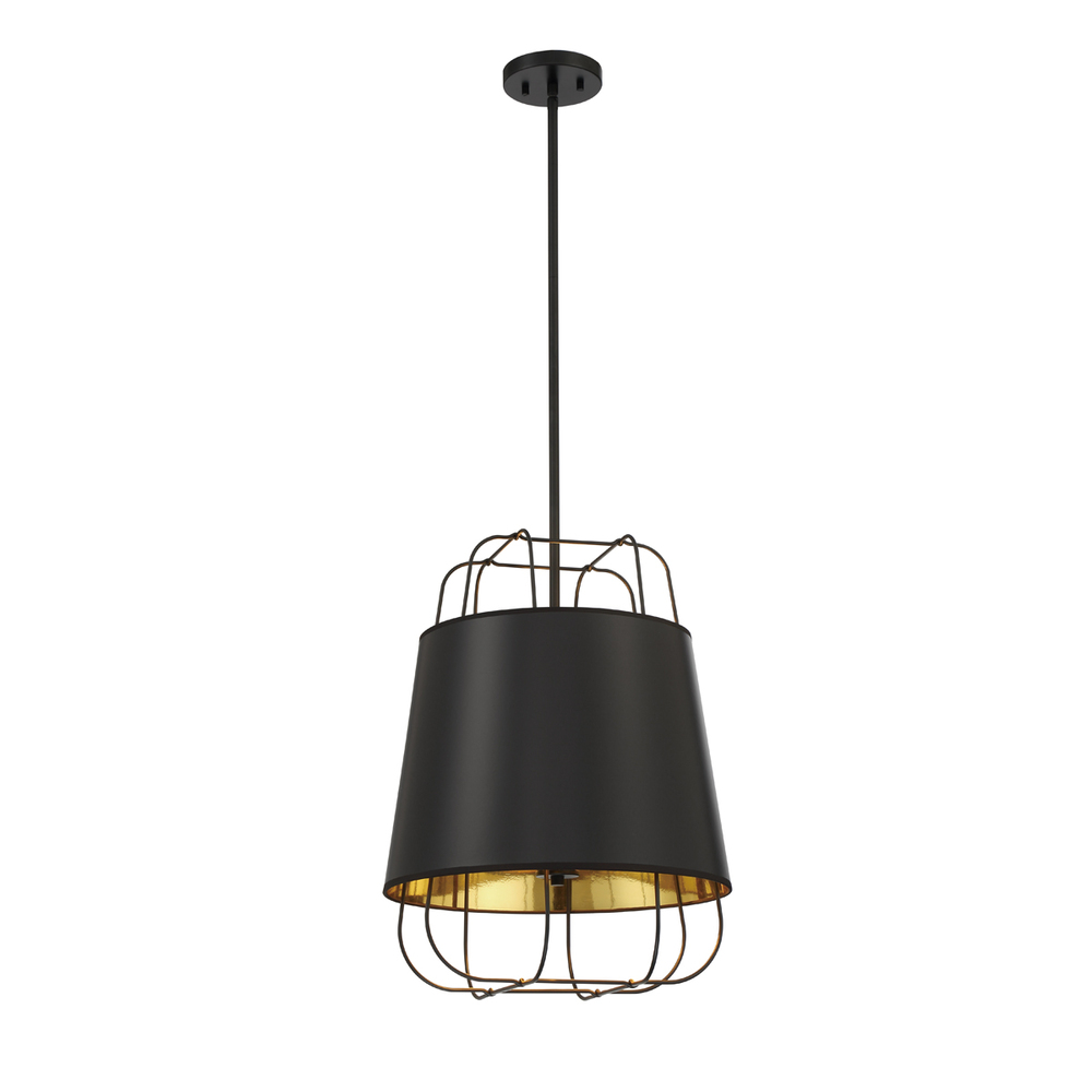 Tura, 3LT Pendant, Black