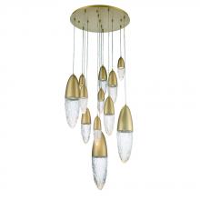 Eurofase 43859-038 - Ecrou 12 Light Chandelier in Gold