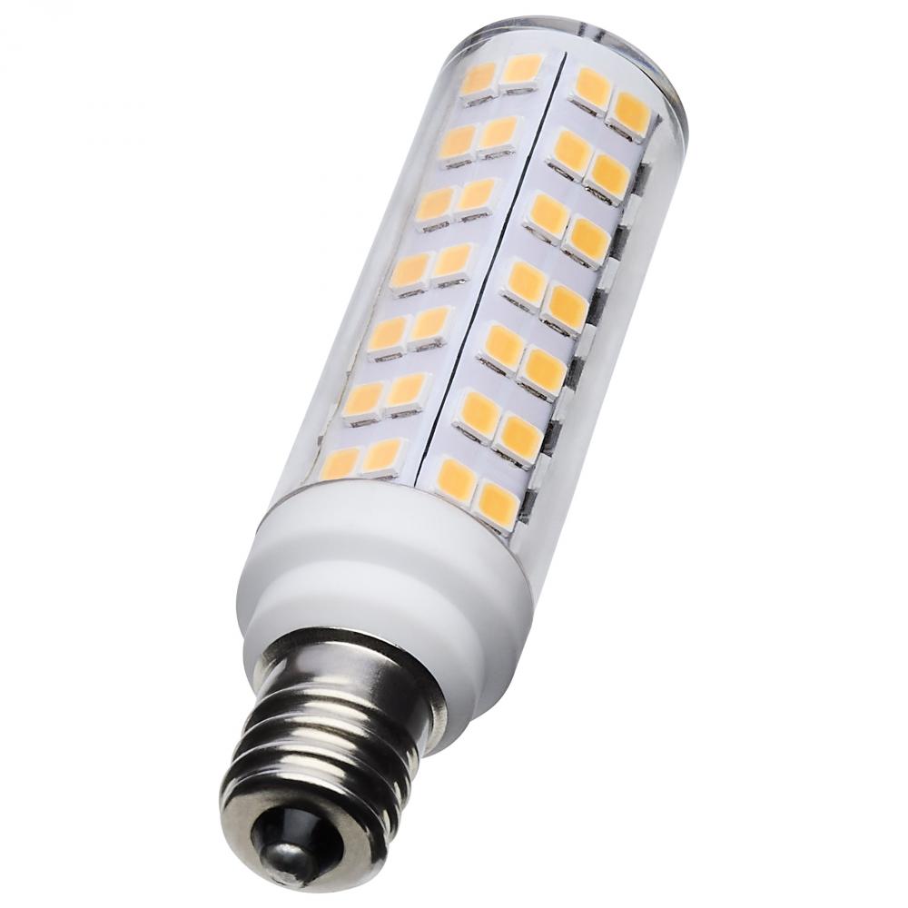 6.5 Watt T6 LED; Clear Finish; E12 Base; 3000K; 120 Volt