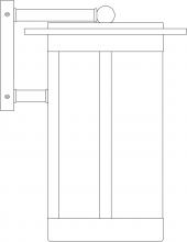 Arroyo Craftsman SAB-9AM-MB - 9" Santorini Wallmount