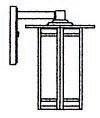 Arroyo Craftsman ETB-9GW-BK - 9" etoile wall mount